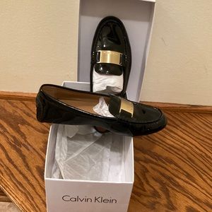 Calvin Klein Loafers- black patent leather